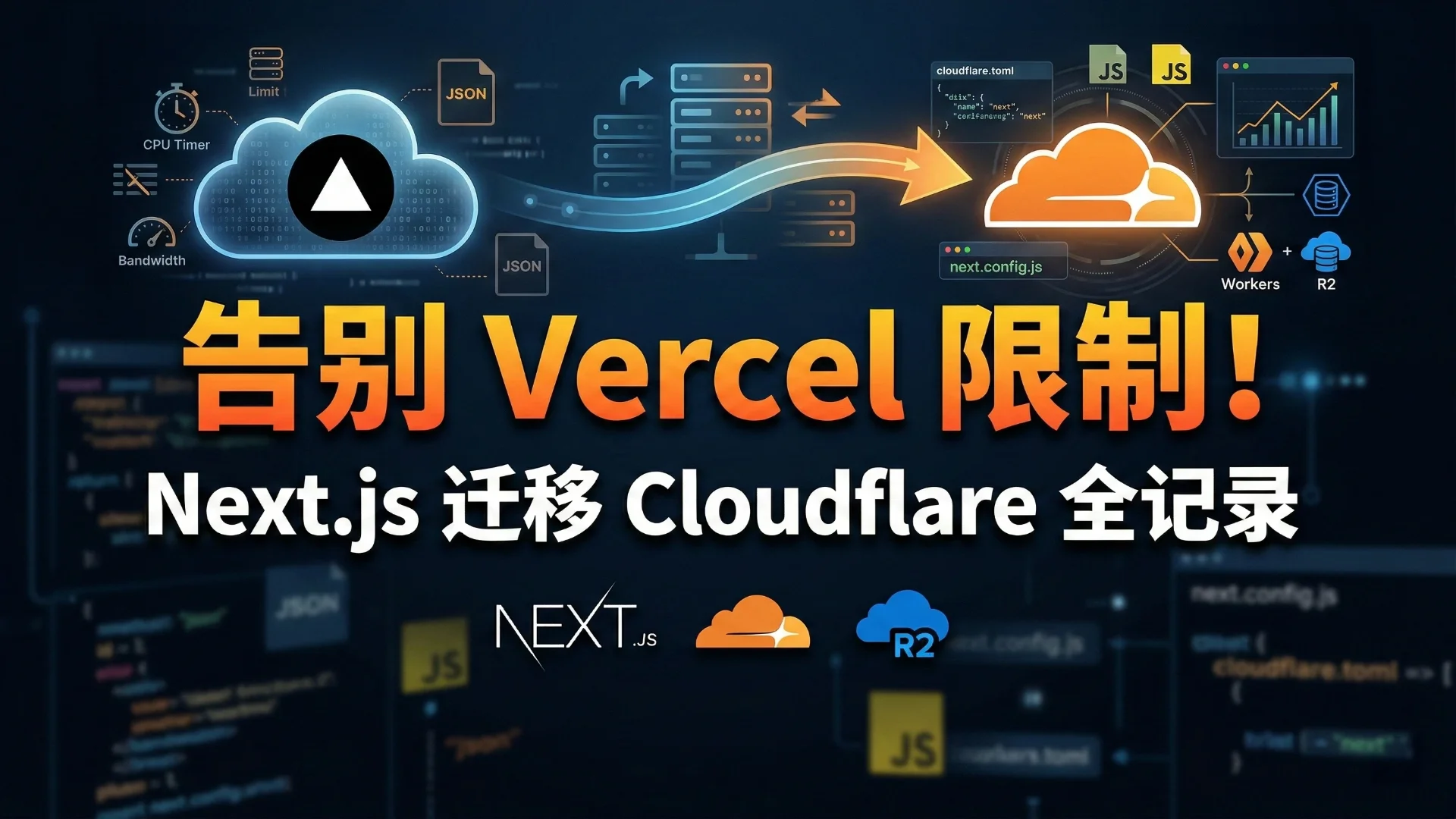 Web Course 83-Nextjs: 从 Vercel 迁移到 CloudFlare Workers